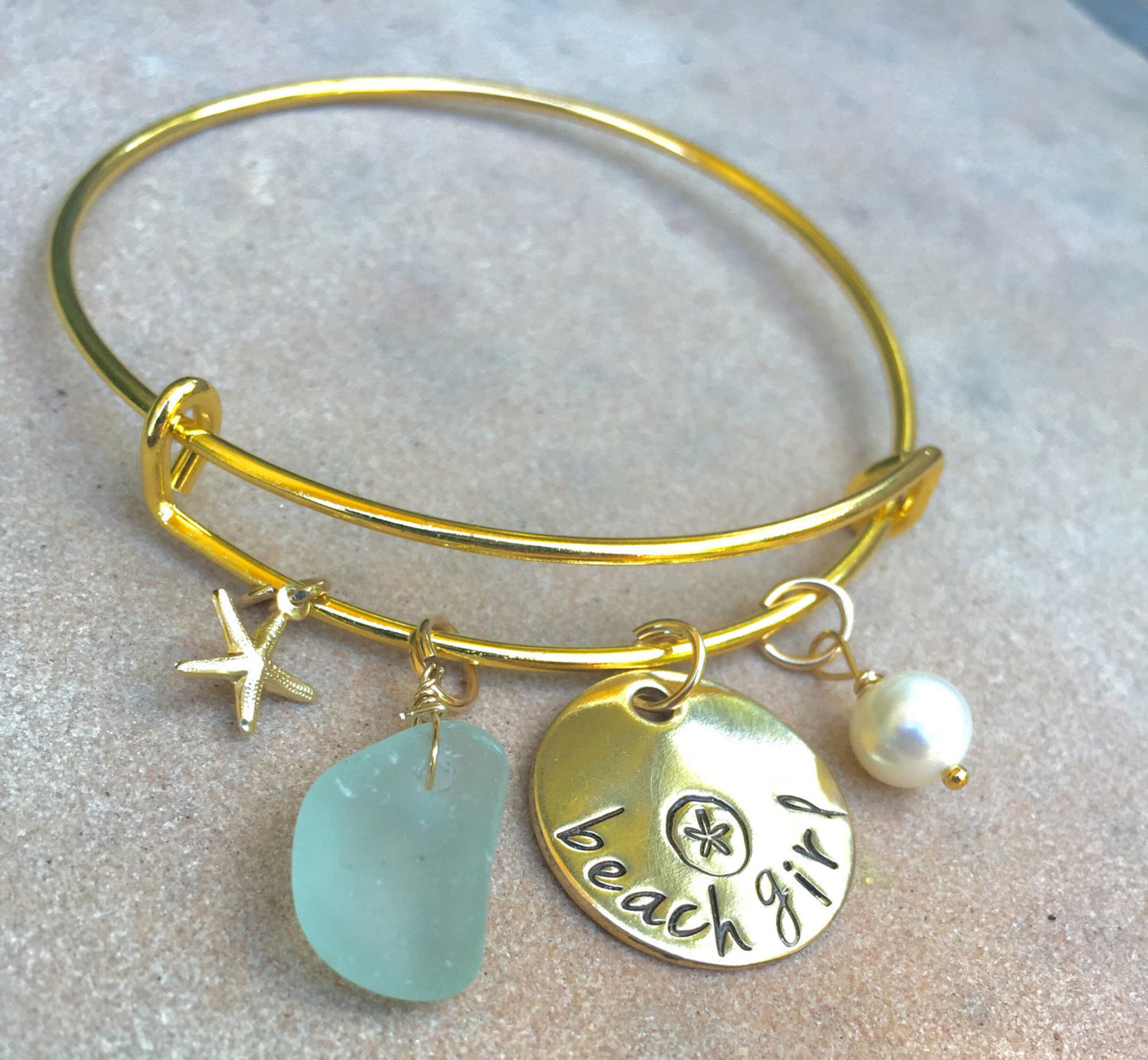 Beach Girl Bangle - Natashaaloha, jewelry, bracelets, necklace, keychains, fishing lures, gifts for men, charms, personalized,