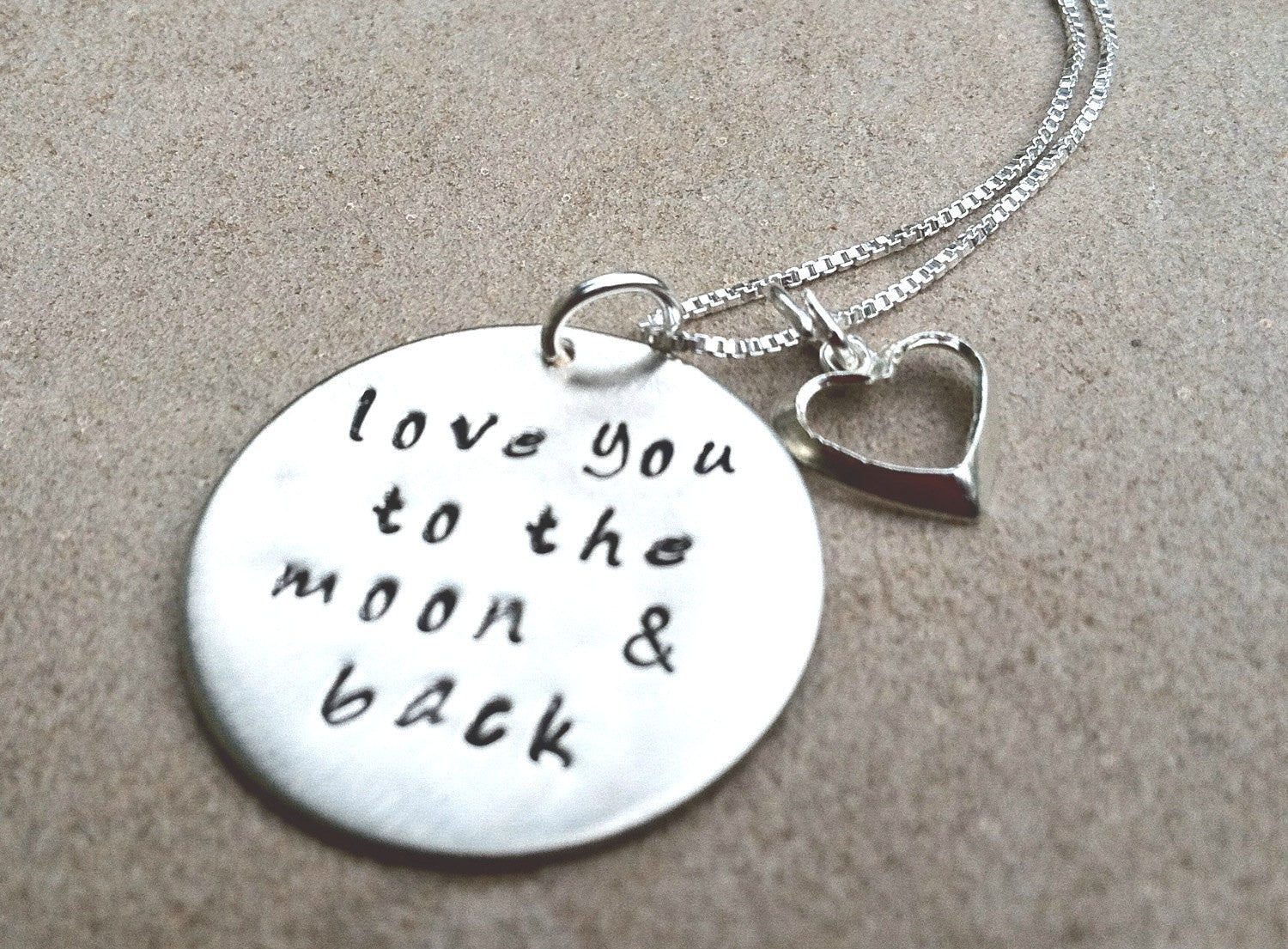 Necklace, love you to the moon and and back,gifts for her,natashaaloha