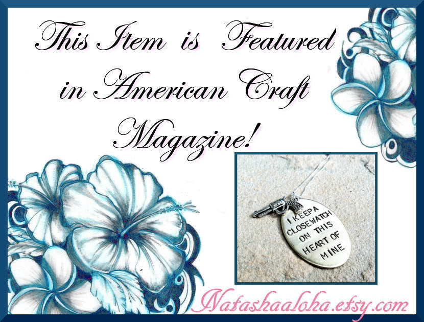 I Keep A Close Watch On This Heart Of Mine Necklace - Natashaaloha, jewelry, bracelets, necklace, keychains, fishing lures, gifts for men, charms, personalized,