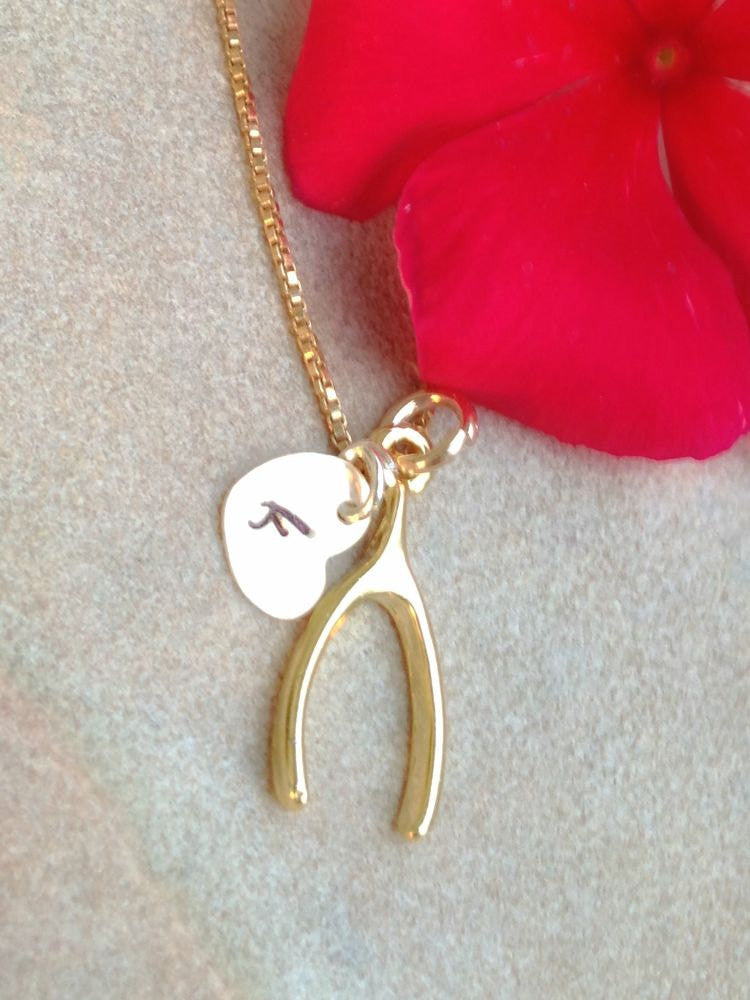 Wish Bone Necklace - Natashaaloha, jewelry, bracelets, necklace, keychains, fishing lures, gifts for men, charms, personalized,