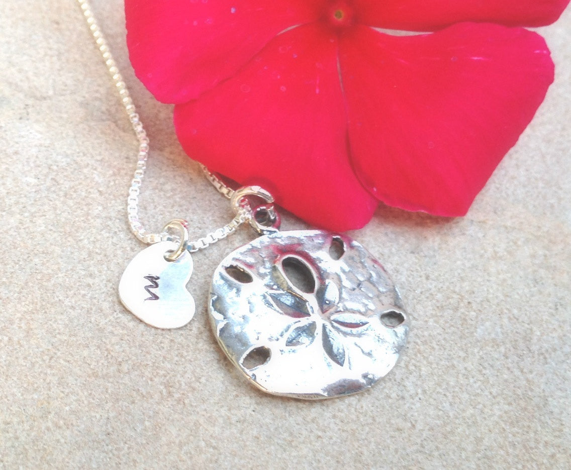 sand dollar necklace, beach necklace, hawaiian jewelry, gold sand dollar, sterling sand dollar, beach wedding, nautical, ocean - Natashaaloha, jewelry, bracelets, necklace, keychains, fishing lures, gifts for men, charms, personalized,