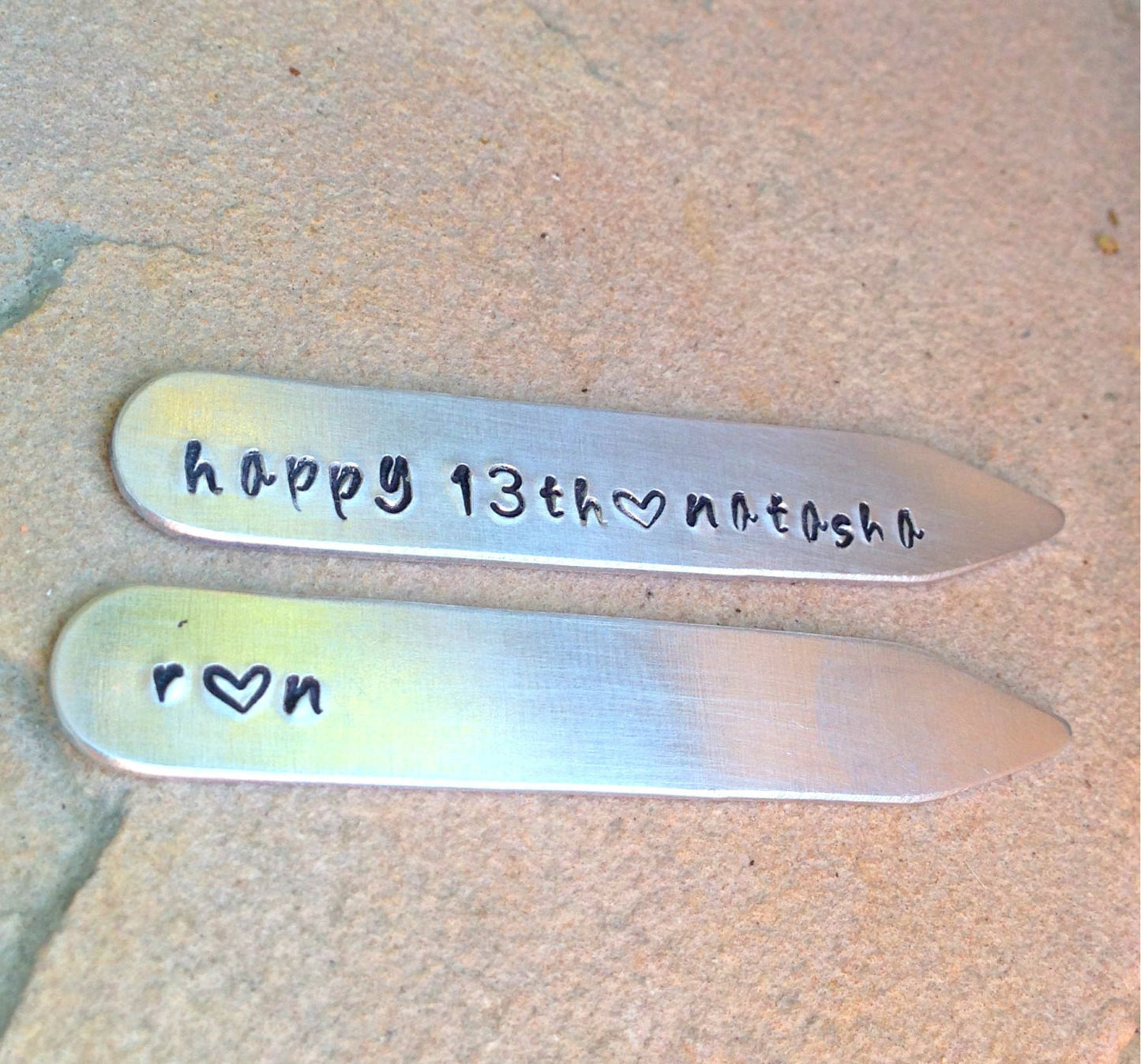 Fathers Day Gift, Personalized Collar Stay - Natashaaloha, jewelry, bracelets, necklace, keychains, fishing lures, gifts for men, charms, personalized,