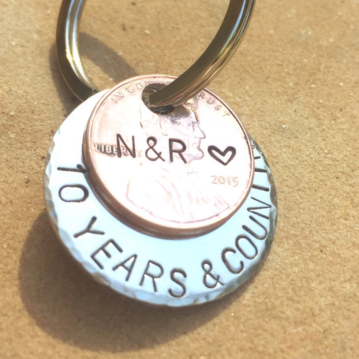 Personalized 1 Year And Counting Keychain - Natashaaloha, jewelry, bracelets, necklace, keychains, fishing lures, gifts for men, charms, personalized,