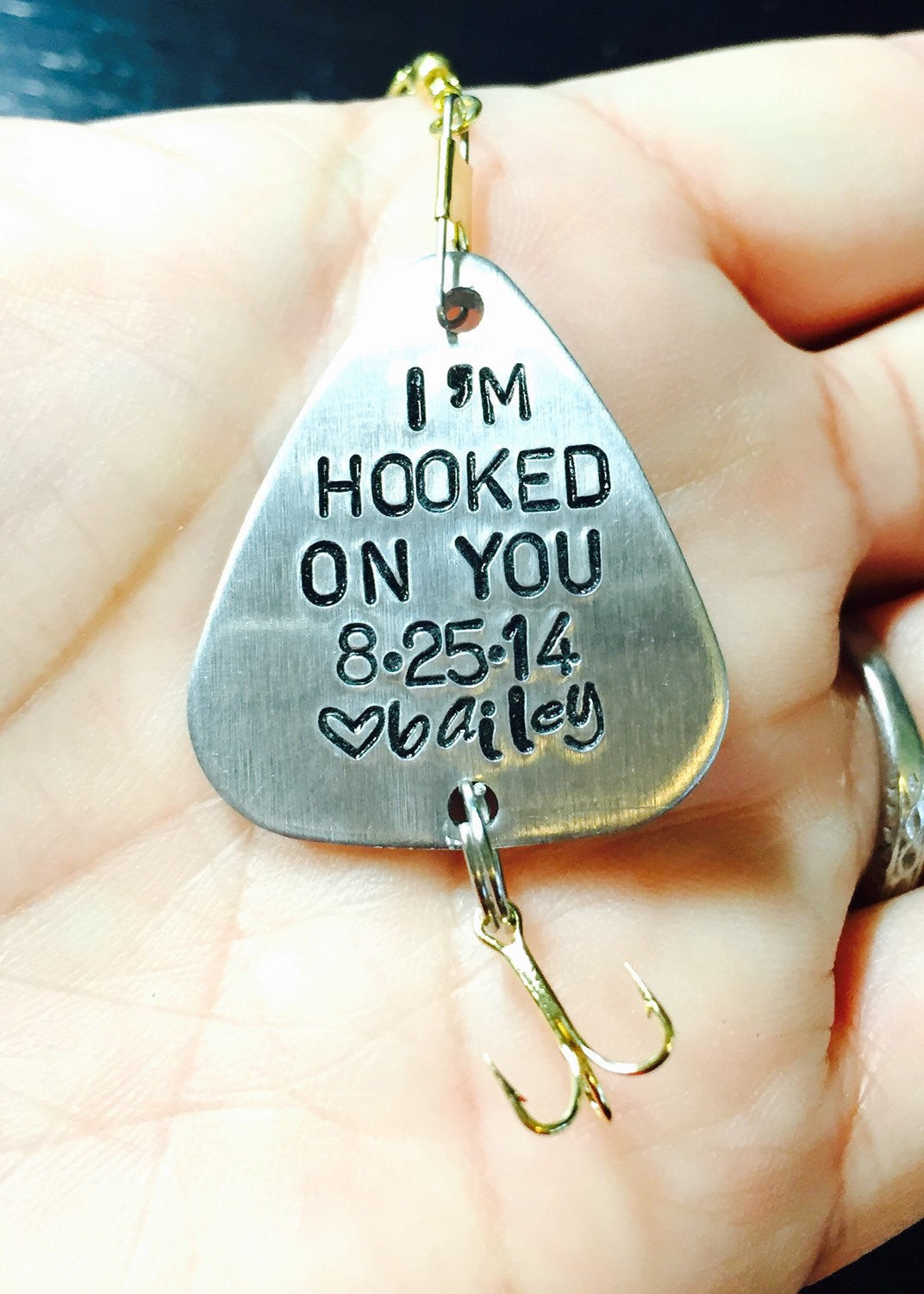 I'm Hooked On You Personalized Fishing Lure, Father's Day Gifts,  Personalized Gifts for Dad, Fishing Gifts, Fishing Gifts for Men