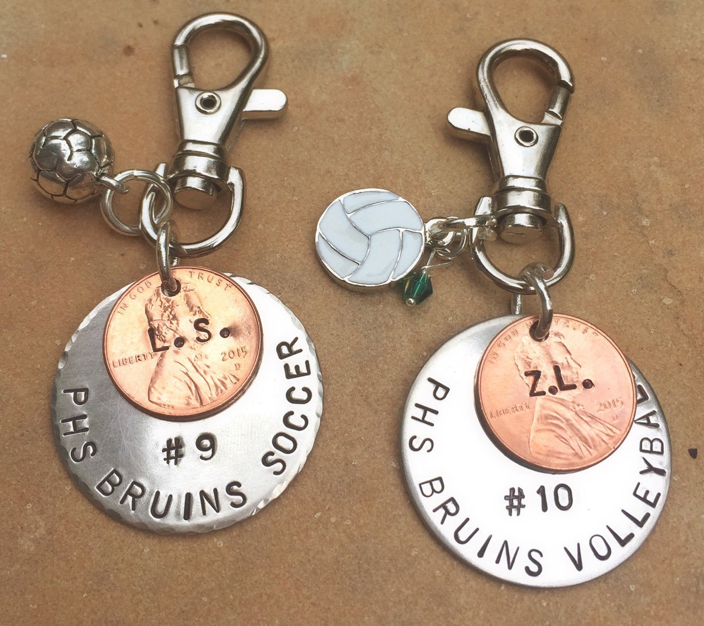 Mountain Bike Gift, Cycling Gift, Soccer Gift, Christmas Gift, High School Sports Keychain, Volleyball Keychain, Personalized Team Sports - Natashaaloha, jewelry, bracelets, necklace, keychains, fishing lures, gifts for men, charms, personalized,