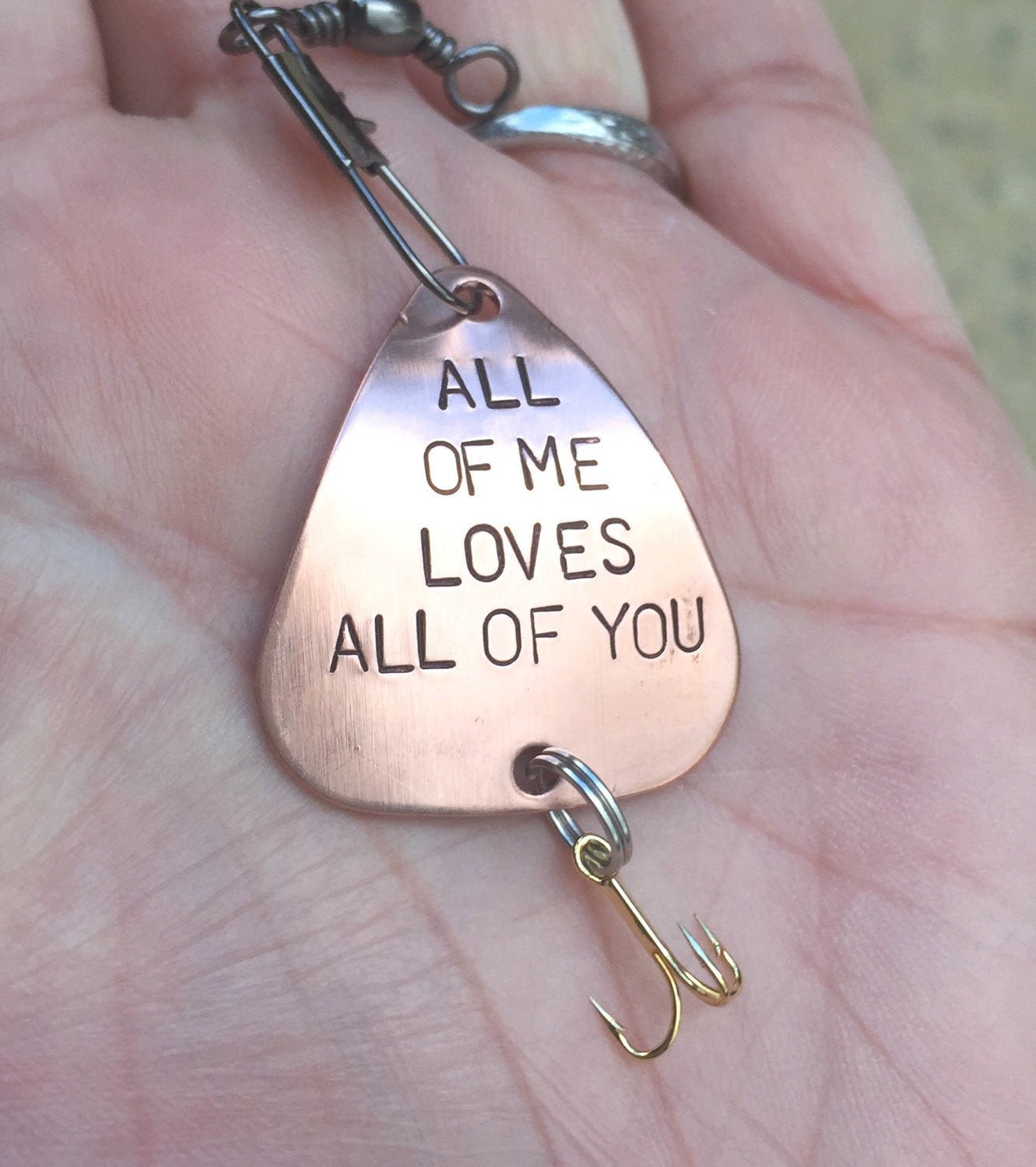 Fishing Lure,Fathers Day Gift, Gift,You Kick Bass, For Him, Boyfriend Gift, Personalized Fishing Lure, Hooked On Your Love,natashaaloha - Natashaaloha, jewelry, bracelets, necklace, keychains, fishing lures, gifts for men, charms, personalized,