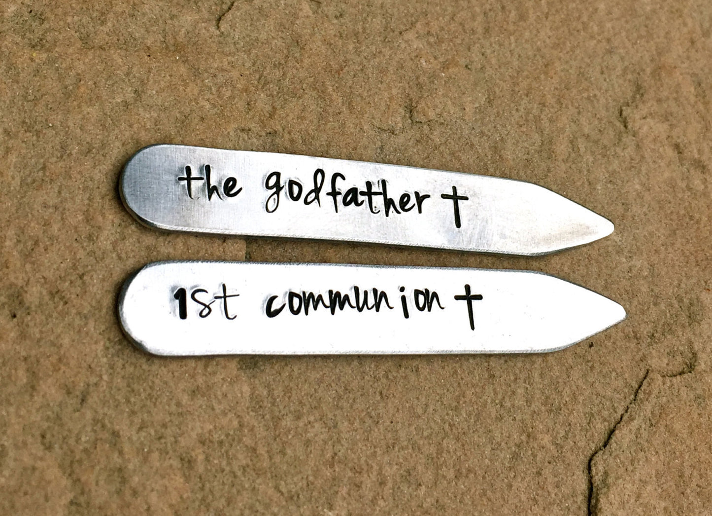 Godfather Collar Stay, Personalized Godfather Gifts, Natashaaloha - Natashaaloha, jewelry, bracelets, necklace, keychains, fishing lures, gifts for men, charms, personalized,