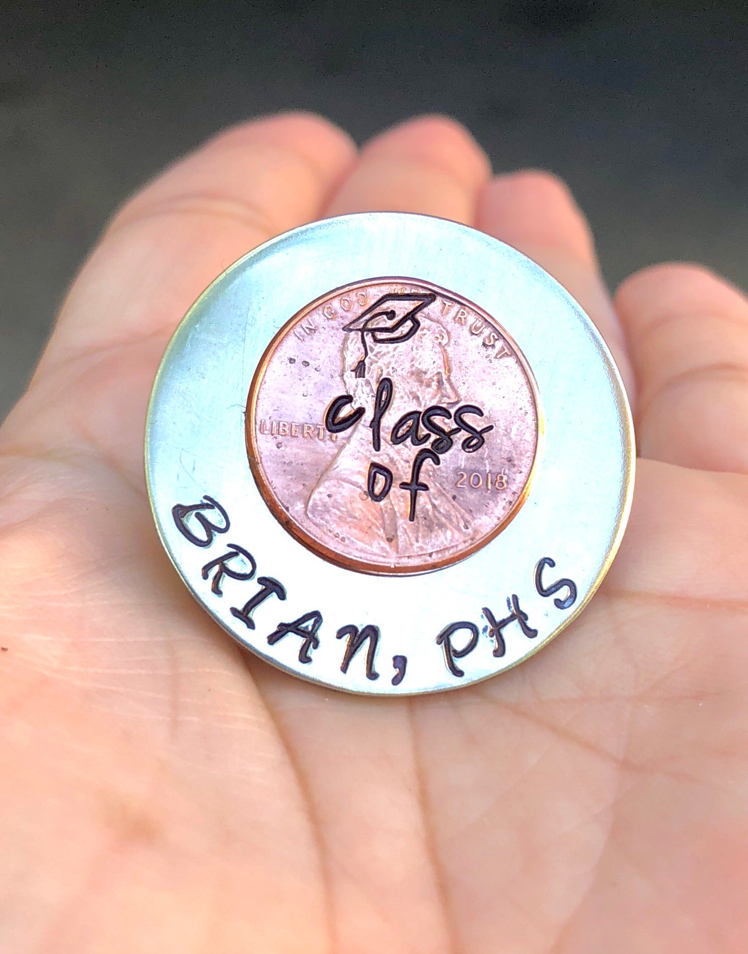 Personalized Graduation Pins - Natashaaloha, jewelry, bracelets, necklace, keychains, fishing lures, gifts for men, charms, personalized,