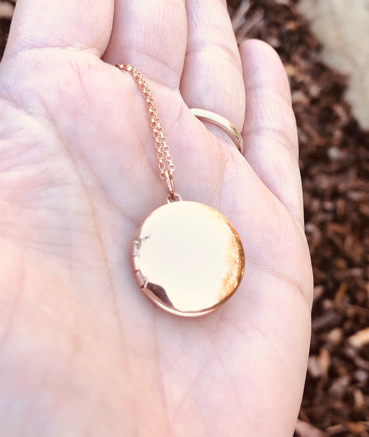 Rose Gold Personalized Locket - Natashaaloha, jewelry, bracelets, necklace, keychains, fishing lures, gifts for men, charms, personalized,