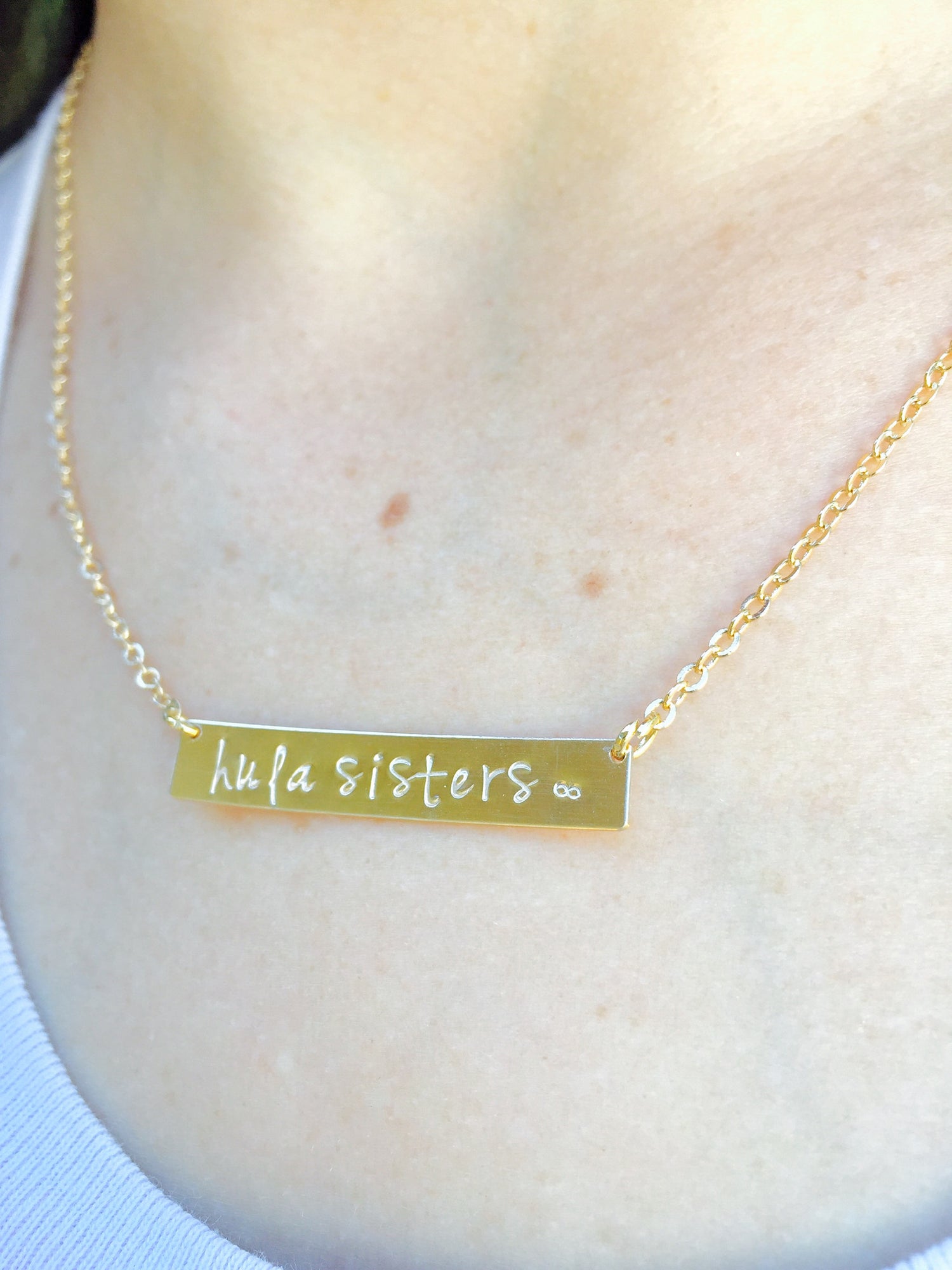 Hula Sisters Bar Necklace, Hula Sisters Necklace, Natashaaloha - Natashaaloha, jewelry, bracelets, necklace, keychains, fishing lures, gifts for men, charms, personalized, 