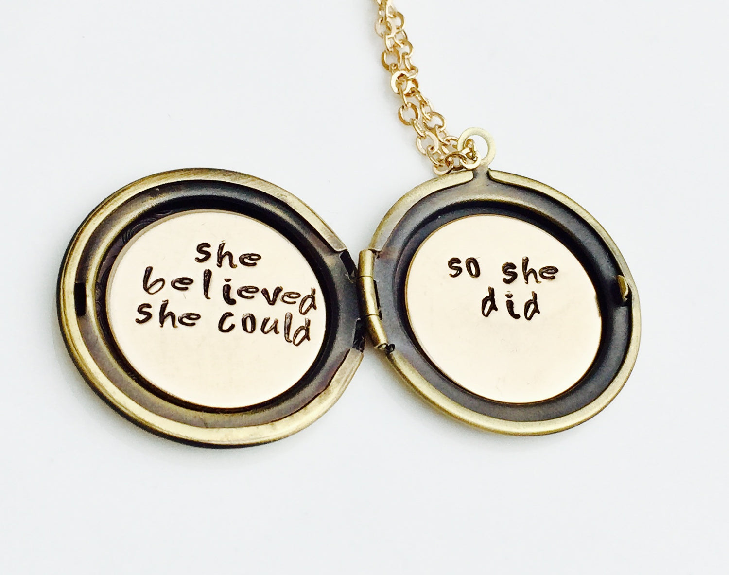She Believed She Could So She Did Locket - Natashaaloha, jewelry, bracelets, necklace, keychains, fishing lures, gifts for men, charms, personalized, 