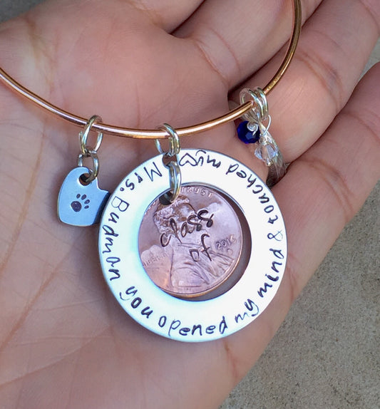 Teacher Gifts, Teacher Bracelet, Teacher Thank You Gifts - Natashaaloha, jewelry, bracelets, necklace, keychains, fishing lures, gifts for men, charms, personalized,