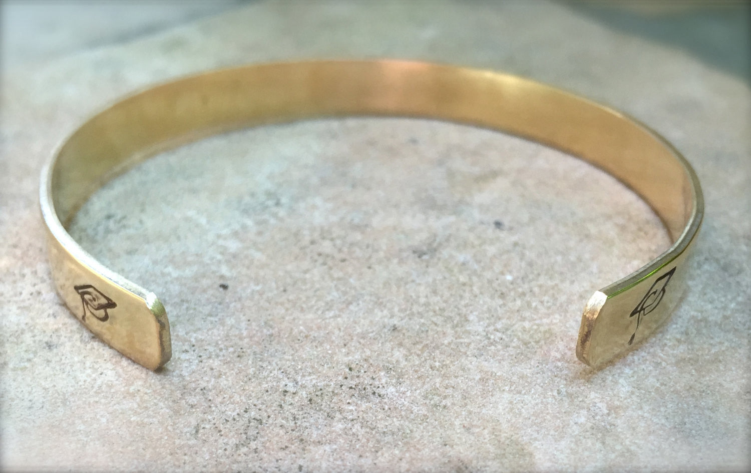 Graduation Gift, She Believed She Could So She Did Bracelet, Graduation 2016, Gifts for Graduation, Personalized Cuff, natashaaloha - Natashaaloha, jewelry, bracelets, necklace, keychains, fishing lures, gifts for men, charms, personalized, 