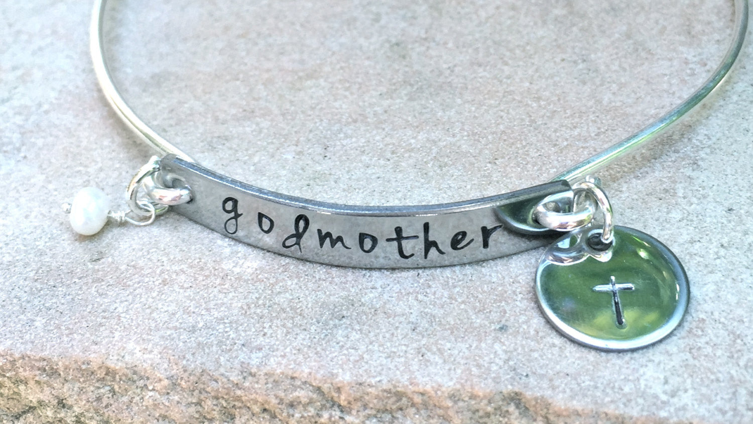 Godmother Bracelet, Godmother Gifts, Baptism Gifts, Personalized Godmother Jewlelry, natashaaloha - Natashaaloha, jewelry, bracelets, necklace, keychains, fishing lures, gifts for men, charms, personalized, 