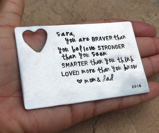 Graduation Gift Wallet Insert, Wallet Insert, High School Graduation , College Graduates, Graduation Gifts - Natashaaloha, jewelry, bracelets, necklace, keychains, fishing lures, gifts for men, charms, personalized, 