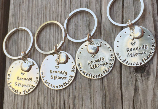 teacher gift, thank you gift, teacher appreciation, teacher keychain, personalized gifts, natashaaloha, gifts - Natashaaloha, jewelry, bracelets, necklace, keychains, fishing lures, gifts for men, charms, personalized,