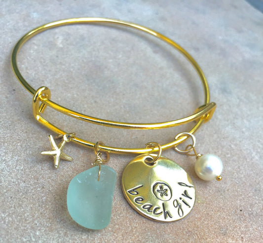 Beach Girl Bangle - Natashaaloha, jewelry, bracelets, necklace, keychains, fishing lures, gifts for men, charms, personalized,