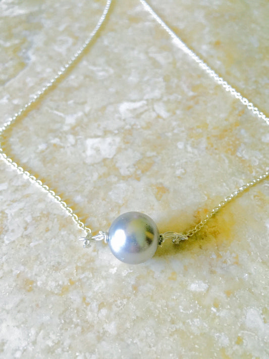 Floating Pearl Necklace, Pearl Necklace , Classic Pearl Necklace, Urban Pearl, Hawaiian Jewelry, natashaaloha - Natashaaloha, jewelry, bracelets, necklace, keychains, fishing lures, gifts for men, charms, personalized, 