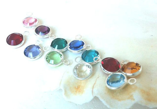 Genuine Swarovski Birthstones, Add to Your Order - Natashaaloha, jewelry, bracelets, necklace, keychains, fishing lures, gifts for men, charms, personalized,