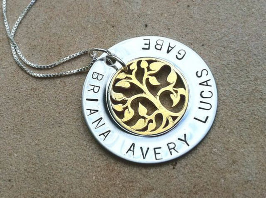 Personalized Tree Of Life Necklace - Natashaaloha, jewelry, bracelets, necklace, keychains, fishing lures, gifts for men, charms, personalized,