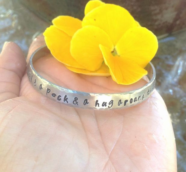 Mother Daughter Bracelet ,mother daughter gifts, quote bracelet, gifts for her, i love you forever i'll like you for always, copper cuff - Natashaaloha, jewelry, bracelets, necklace, keychains, fishing lures, gifts for men, charms, personalized, 