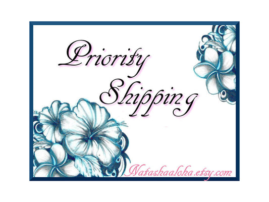 up grade to priority shipping, 2-3 day shipping, U.S. customers only - Natashaaloha, jewelry, bracelets, necklace, keychains, fishing lures, gifts for men, charms, personalized, 