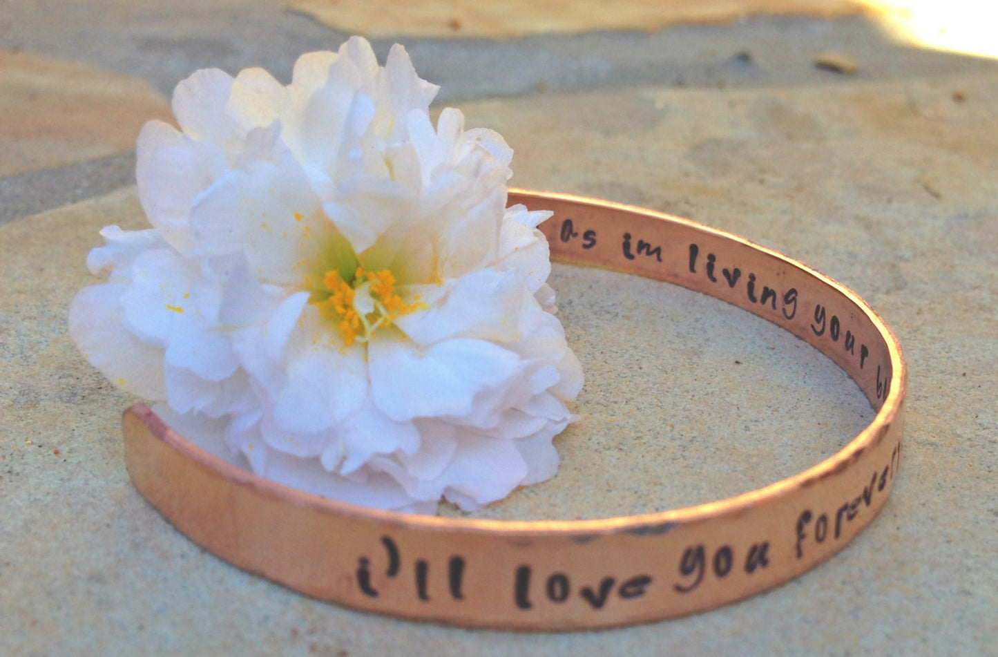 I'll Love You Forever I'll Like You For Always, Hand Stamped Cuff, Cuff Bracelet, Mother Daughter Gifts, Cuffs, Mothers Day, natashaaloha - Natashaaloha, jewelry, bracelets, necklace, keychains, fishing lures, gifts for men, charms, personalized, 