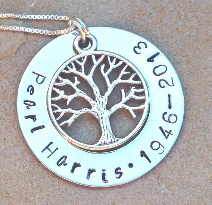 memorial necklace, rememberance necklace, tree of life necklace, loved one, natashaaloha - Natashaaloha, jewelry, bracelets, necklace, keychains, fishing lures, gifts for men, charms, personalized, 