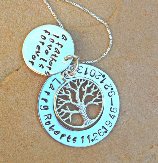 memorial necklace, rememberance necklace, tree of life necklace, loved one, loss - Natashaaloha, jewelry, bracelets, necklace, keychains, fishing lures, gifts for men, charms, personalized,