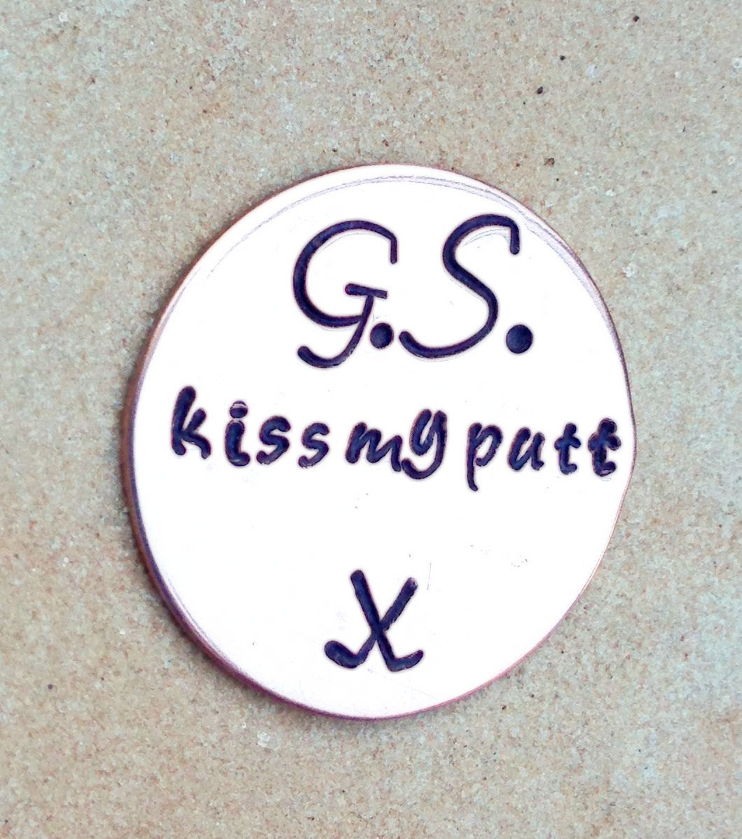 golf markers, Fathers Day Gift, gifts for dad, fore dad, kiss my putt, golf, golf gifts, Mothers Day, personalized gifts - Natashaaloha, jewelry, bracelets, necklace, keychains, fishing lures, gifts for men, charms, personalized, 