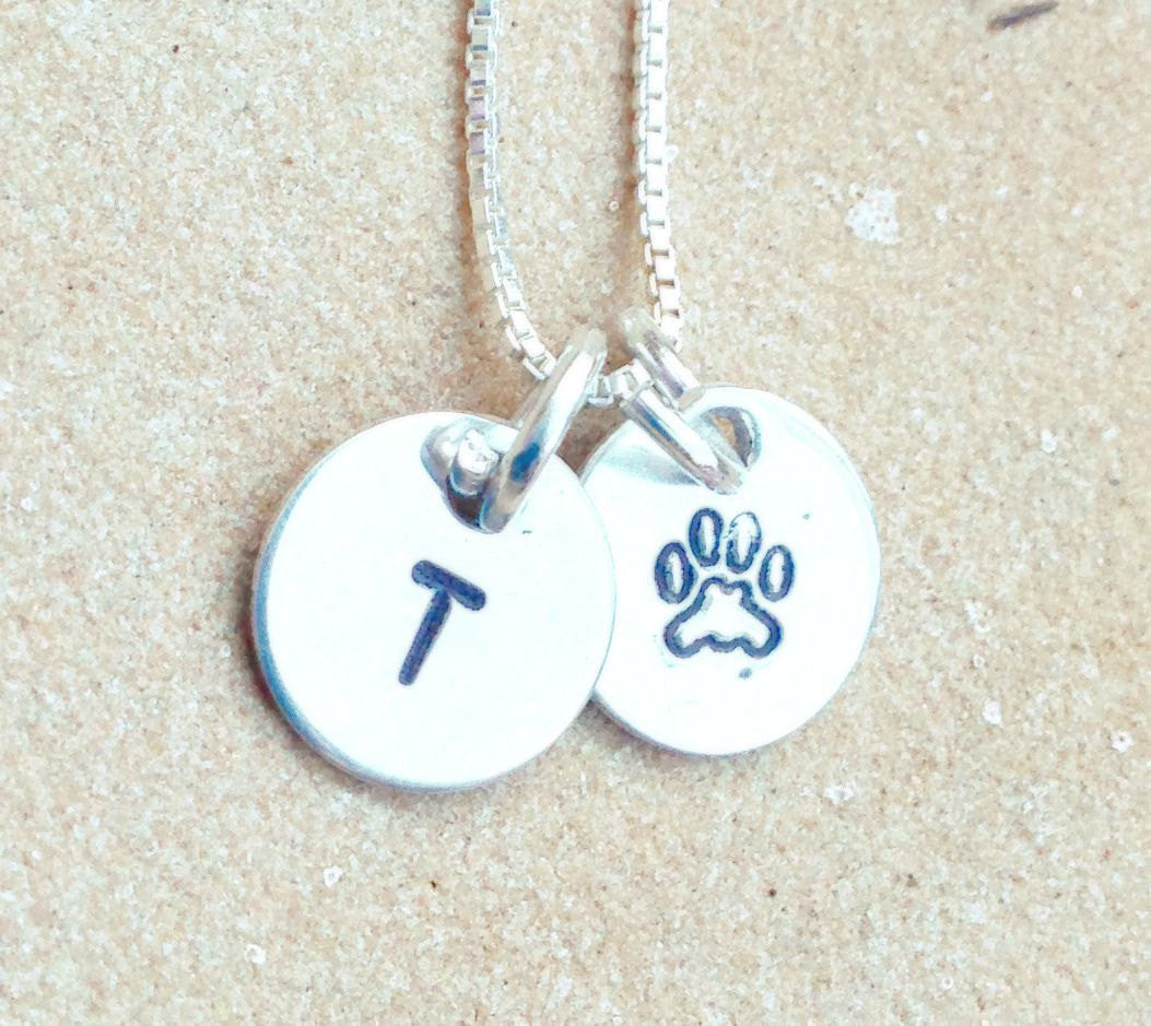 pet necklace, dog necklace, pet initial,  pet remembrance necklace, dog memorial necklace, pet love necklace, personalized pet necklace - Natashaaloha, jewelry, bracelets, necklace, keychains, fishing lures, gifts for men, charms, personalized, 