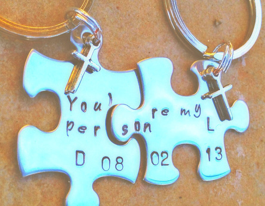 You're My Person Keychain - Natashaaloha, jewelry, bracelets, necklace, keychains, fishing lures, gifts for men, charms, personalized, 