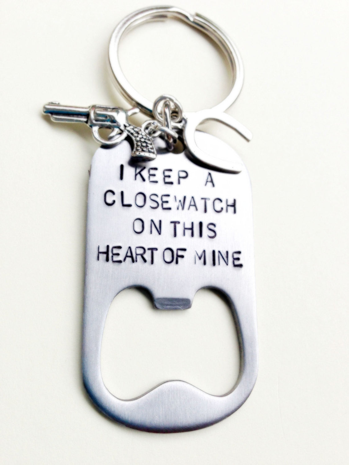 johnny cash, i keep a close watch on this heart of mine, bottle opener key chain,personalized key chains, gifts for men - Natashaaloha, jewelry, bracelets, necklace, keychains, fishing lures, gifts for men, charms, personalized, 