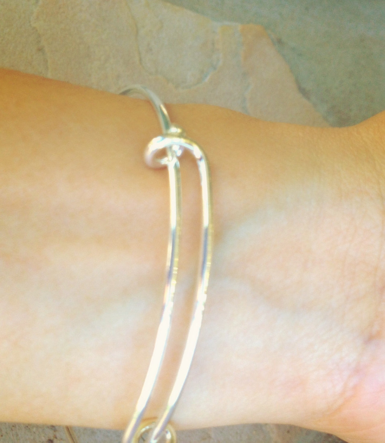 Mother Daughter Bracelet 14K Gold Flash Silver Plated Bangle Charm Zirconia  New | eBay