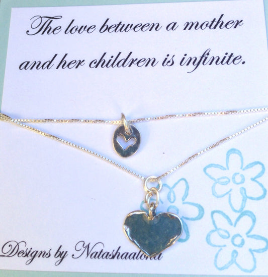 Mother Daughter Necklace, Mother Daughter Jewelry, Mom and Daughter Necklace, Mother's Day Gifts, natashaaloha - Natashaaloha, jewelry, bracelets, necklace, keychains, fishing lures, gifts for men, charms, personalized, 
