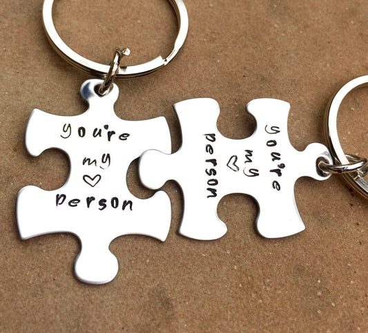 You're My Person Keychain, Grey's Anatomy Keychain - Natashaaloha, jewelry, bracelets, necklace, keychains, fishing lures, gifts for men, charms, personalized,