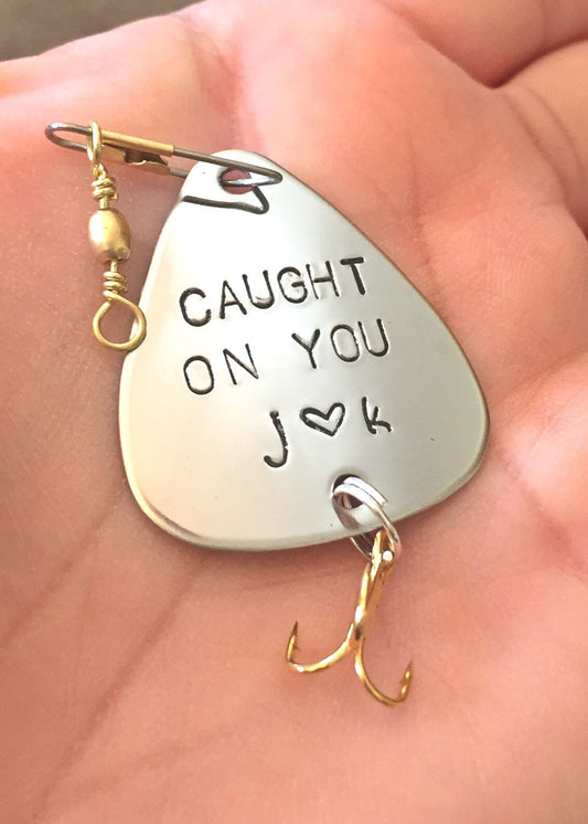 Father's Day Gift, Fishing Lure, Boyfriend Gift, Hooked On You, My Best Catch, Personalized Fishing Lure,natashaaloha - Natashaaloha, jewelry, bracelets, necklace, keychains, fishing lures, gifts for men, charms, personalized,