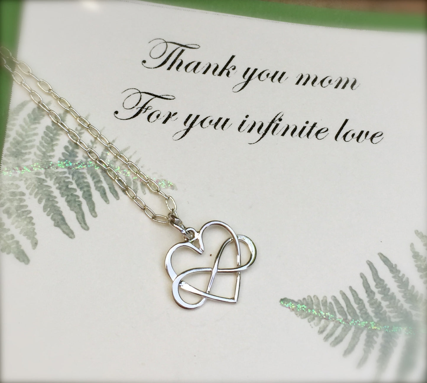 Mom Necklace,  Mother Daughter Jewerly, Heart Infinity Necklace, Tied Together Forever Friends,Bridesmaid Necklace, natashaaloh - Natashaaloha, jewelry, bracelets, necklace, keychains, fishing lures, gifts for men, charms, personalized, 