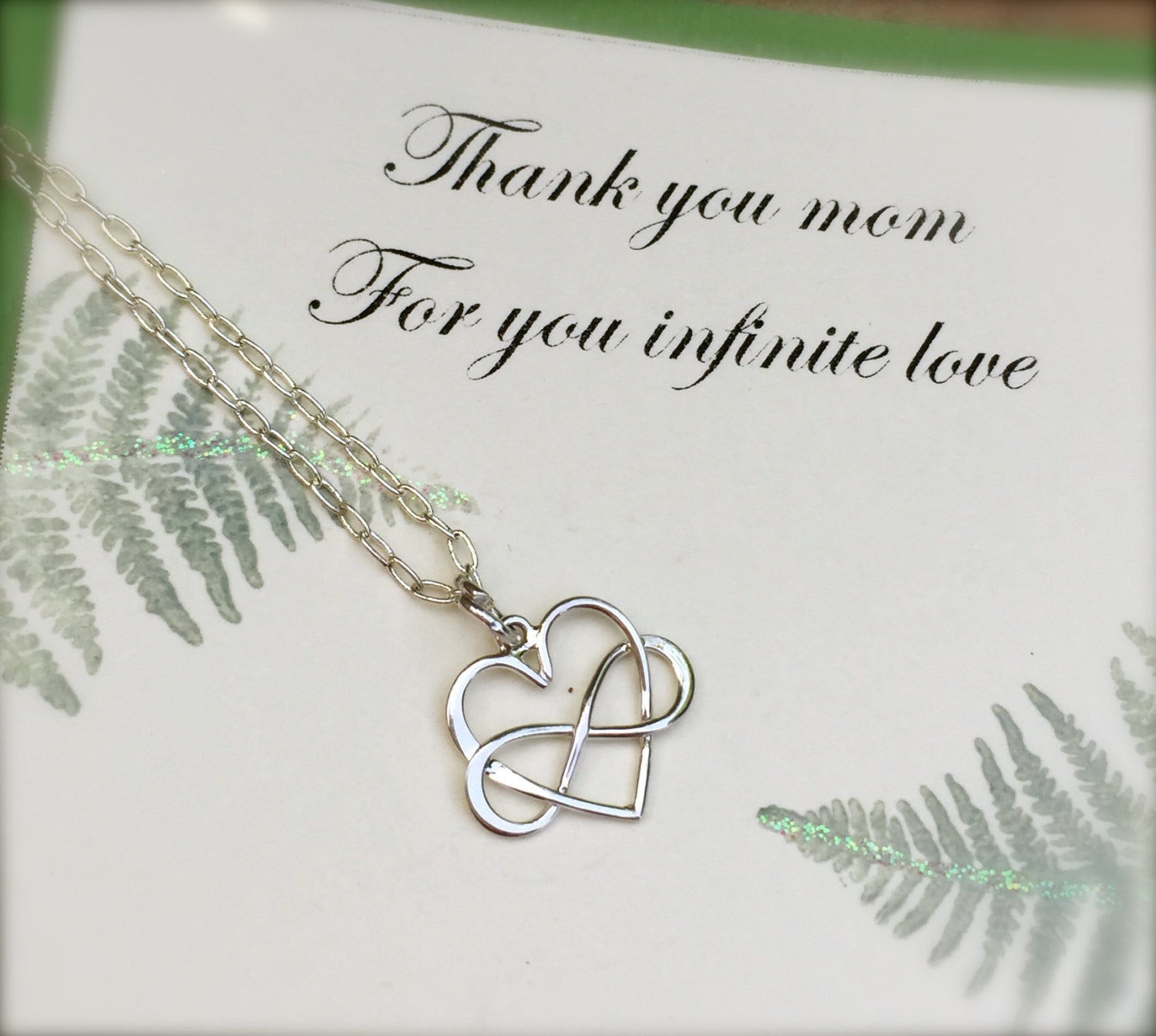 Mom Necklace,  Mother Daughter Jewerly, Heart Infinity Necklace, Tied Together Forever Friends,Bridesmaid Necklace, natashaaloh - Natashaaloha, jewelry, bracelets, necklace, keychains, fishing lures, gifts for men, charms, personalized, 