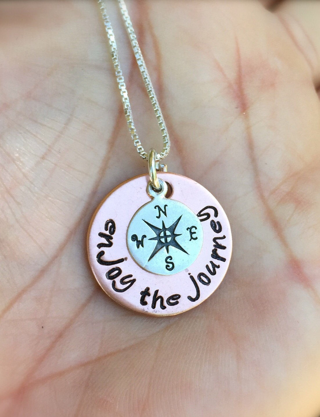 Graduation Gift, Follow Your Dreams, Enjoy the Journey Necklace - Natashaaloha, jewelry, bracelets, necklace, keychains, fishing lures, gifts for men, charms, personalized, 