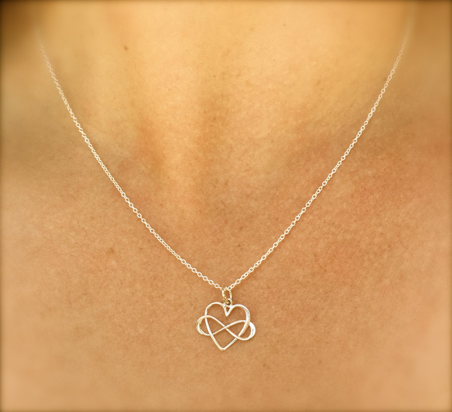 Mom Necklace,  Mother Daughter Jewerly, Heart Infinity Necklace, Tied Together Forever Friends,Bridesmaid Necklace, natashaaloh - Natashaaloha, jewelry, bracelets, necklace, keychains, fishing lures, gifts for men, charms, personalized, 