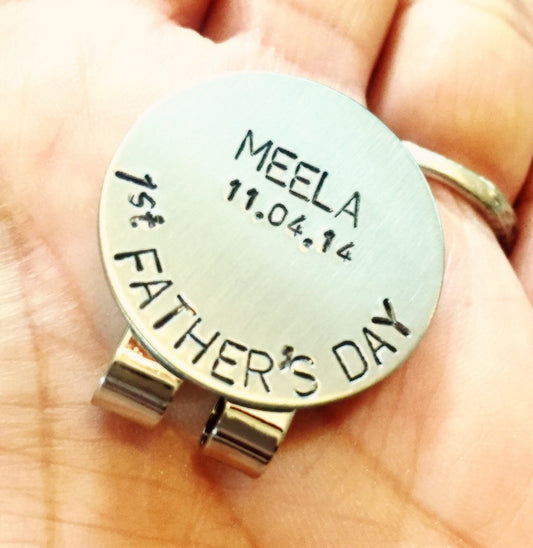 Golf Marker, Father Of The Groom, Father's Day, Boyfriend Gift, Father Of The Bride, Mens Gifts, Fathers Day Gifts, Golf Gifts - Natashaaloha, jewelry, bracelets, necklace, keychains, fishing lures, gifts for men, charms, personalized, 