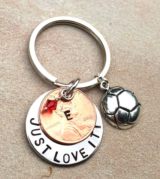 Sport Keychains, Graduation Gifts, Coach Keychains, Hand Stamped Sports Keychain with Your Message, Custom Keychains, Grad Gifts - Natashaaloha, jewelry, bracelets, necklace, keychains, fishing lures, gifts for men, charms, personalized, 