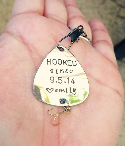 Fishing Lure, Husband Gift,My Forever Fishing Buddy, For Him, Boyfriend Gift, fishing buddy,Personalized Fishing Lure - Natashaaloha, jewelry, bracelets, necklace, keychains, fishing lures, gifts for men, charms, personalized, 