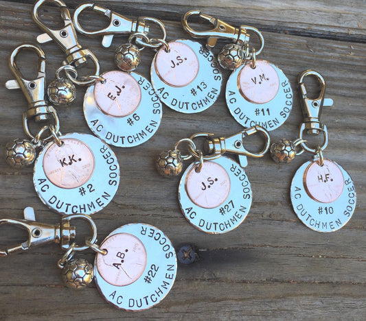Mountain Bike Gift, Cycling Gift, Soccer Gift, Christmas Gift, High School Sports Keychain, Volleyball Keychain, Personalized Team Sports - Natashaaloha, jewelry, bracelets, necklace, keychains, fishing lures, gifts for men, charms, personalized,