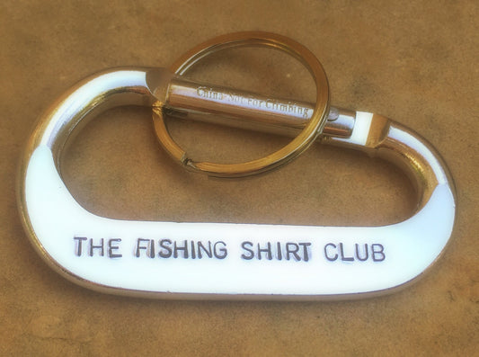 The Fishing Shirt Club Carabiner - Natashaaloha, jewelry, bracelets, necklace, keychains, fishing lures, gifts for men, charms, personalized, 