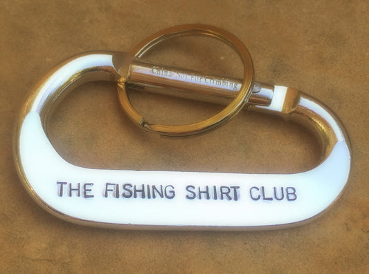 The Fishing Shirt Club Carabiner - Natashaaloha, jewelry, bracelets, necklace, keychains, fishing lures, gifts for men, charms, personalized,