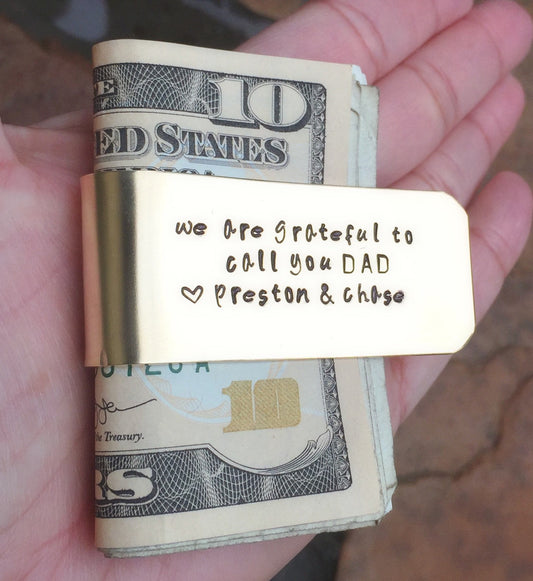 Personalized Money Clips, Father Money Clips, Christmas Gifts For Dad - Natashaaloha, jewelry, bracelets, necklace, keychains, fishing lures, gifts for men, charms, personalized,