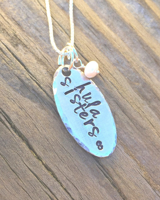 Hula Sisters Necklace, Hawaiian Jewelry, Hawaiian Necklace - Natashaaloha, jewelry, bracelets, necklace, keychains, fishing lures, gifts for men, charms, personalized,