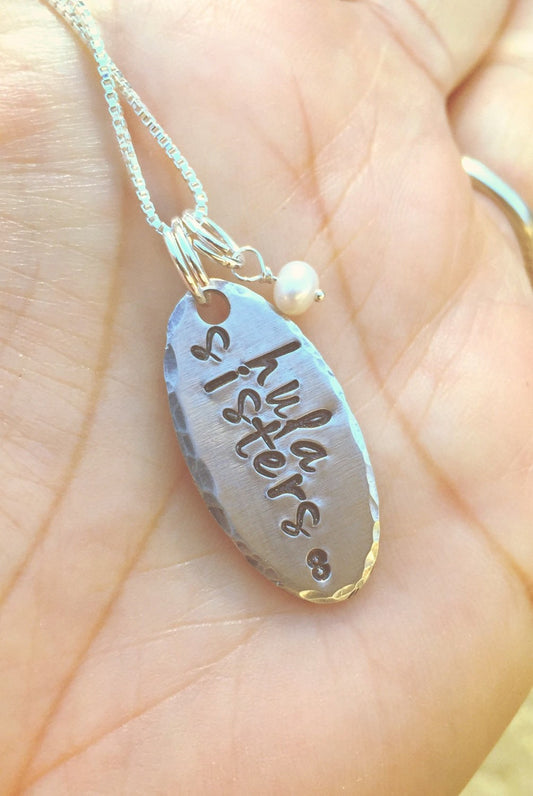 Hula Sisters Necklace, Hawaiian Jewelry, Hawaiian Necklace - Natashaaloha, jewelry, bracelets, necklace, keychains, fishing lures, gifts for men, charms, personalized,
